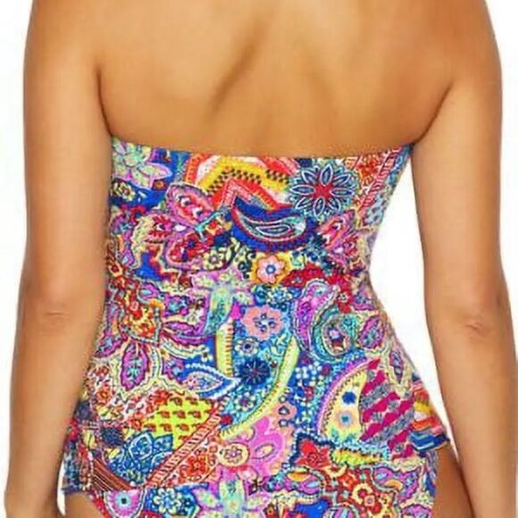 Bleu Rod Beattie Groovy Baby Twist Bandana Print Tankini Two Piece Size Medium - Picture 9 of 16